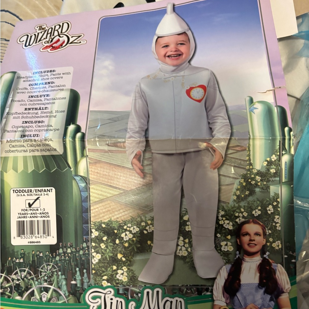 Tin Man Costume for Kids - Silver